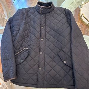Barbour Navy quilted men’s coat